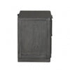 Zoko Nightstand | 2 Drawers | USB Ports | Metal Accents Ash Gray Wood