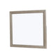 Kaira Vanity Dresser Mirror | Rustic Natural Oak Brown Wood 36x42 BM333797