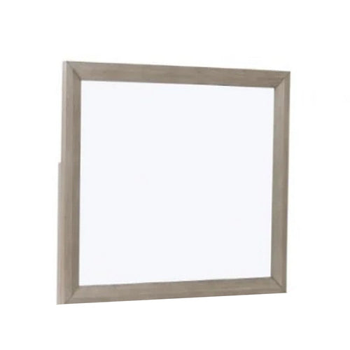 Kaira Vanity Dresser Mirror | Rustic Natural Oak Brown Wood 36x42