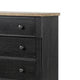 Ginie Tall Dresser Chest | 5 Drawers and Farmhouse Legs | Black Brown BM333799