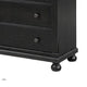 Ginie Tall Dresser Chest | 5 Drawers and Farmhouse Legs | Black Brown BM333799