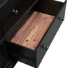 Ginie 64’’ Dresser | 5 Drawers and Farmhouse Legs | Black Brown Oak BM333800