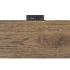 Ginie Nightstand with 2 USB Ports | 3 Drawers | Black Rustic Oak Brown BM333803