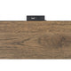 Ginie Nightstand with 2 USB Ports | 3 Drawers | Black Rustic Oak Brown BM333803