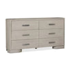 Celly Wide Dresser Chest | 6 Drawers | Round Edges | White Oak Wood