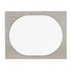 Celly Mirror | Round Beveled Edges | White Oak Solid Rubberwood 36x46 BM333806