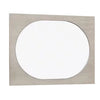 Celly Mirror | Round Beveled Edges | White Oak Solid Rubberwood 36x46