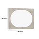 Celly Mirror | Round Beveled Edges | White Oak Solid Rubberwood 36x46 BM333806