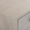 Celly Nightstand with USB Ports and 2 Drawers | Modern White Oak Wood BM333807