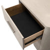 Celly Nightstand with USB Ports and 2 Drawers | Modern White Oak Wood BM333807