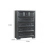 Kizie Tall Dresser Chest | 5 Drawer | Weathered Black Solid Rubberwood BM333808