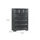 Kizie Tall Dresser Chest | 5 Drawer | Weathered Black Solid Rubberwood BM333808