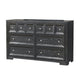 Kizie Wide Dresser | 6 Drawers | Weathered Black Solid Wood | 62’’ BM333809