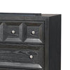 Kizie Wide Dresser | 6 Drawers | Weathered Black Solid Wood | 62’’ BM333809
