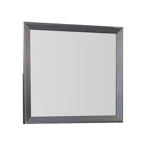 Kizie Dresser Mirror | Classic Weathered Black Solid Rubberwood 42"