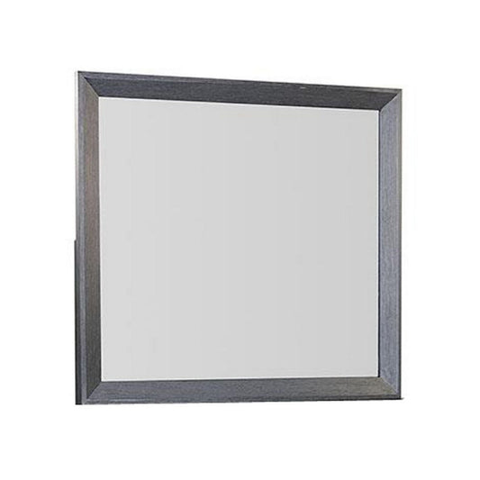 Kizie Dresser Mirror | Classic Weathered Black Solid Rubberwood 42"