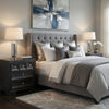 Kizie Nightstand | 3 Drawers | USB A-C | Weathered Black Wood | 28"