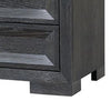 Kizie Oversized Nightstand | USB A-C | 3 Drawer | 38’’ Weathered Black BM333812