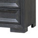 Kizie Oversized Nightstand | USB A-C | 3 Drawer | 38’’ Weathered Black BM333812