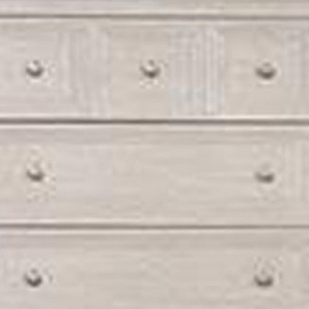 Kizie Tall Dresser Chest | 5 Drawers | Bronze | Beige Solid Wood | 38’’ BM333813