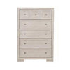 Kizie Tall Dresser Chest | 5 Drawers | Bronze | Beige Solid Wood | 38"