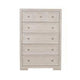 Kizie Tall Dresser Chest | 5 Drawers | Bronze | Beige Solid Wood | 38"