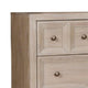 Kizie Wide Dresser | 6 Drawers | Bronze | Beige Solid Wood | 62’’ BM333814