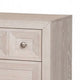 Kizie Nightstand | USB | 3 Drawers | Bronze | Beige Solid Wood | 28’’ BM333816