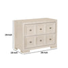 Kizie Oversized Nightstand | USB A-C | 2 Drawers | Bronze Beige | 38’’ BM333817