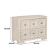 Kizie Oversized Nightstand | USB A-C | 2 Drawers | Bronze Beige | 38’’ BM333817