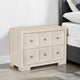Kizie Oversized Nightstand | USB A-C | 2 Drawers | Bronze Beige | 38"