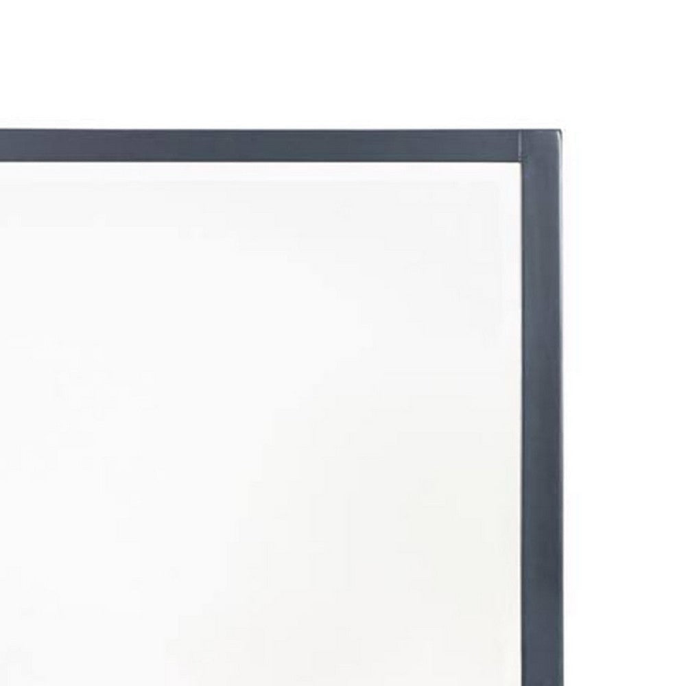 Alta Dresser Mirror | Subtle French Design | Blue Solid Wood | 40’’