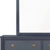 Alta Dresser Mirror | Subtle French Design | Blue Solid Wood | 40’’