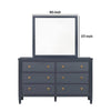 Alta Dresser Mirror | Subtle French Design | Blue Solid Wood | 40’’