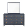 Alta Dresser Mirror | Subtle French Design | Blue Solid Wood | 40"