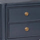 Alta Nightstand | 2 Drawers | USB A-C | Malta Blue Solid Wood | 26’’