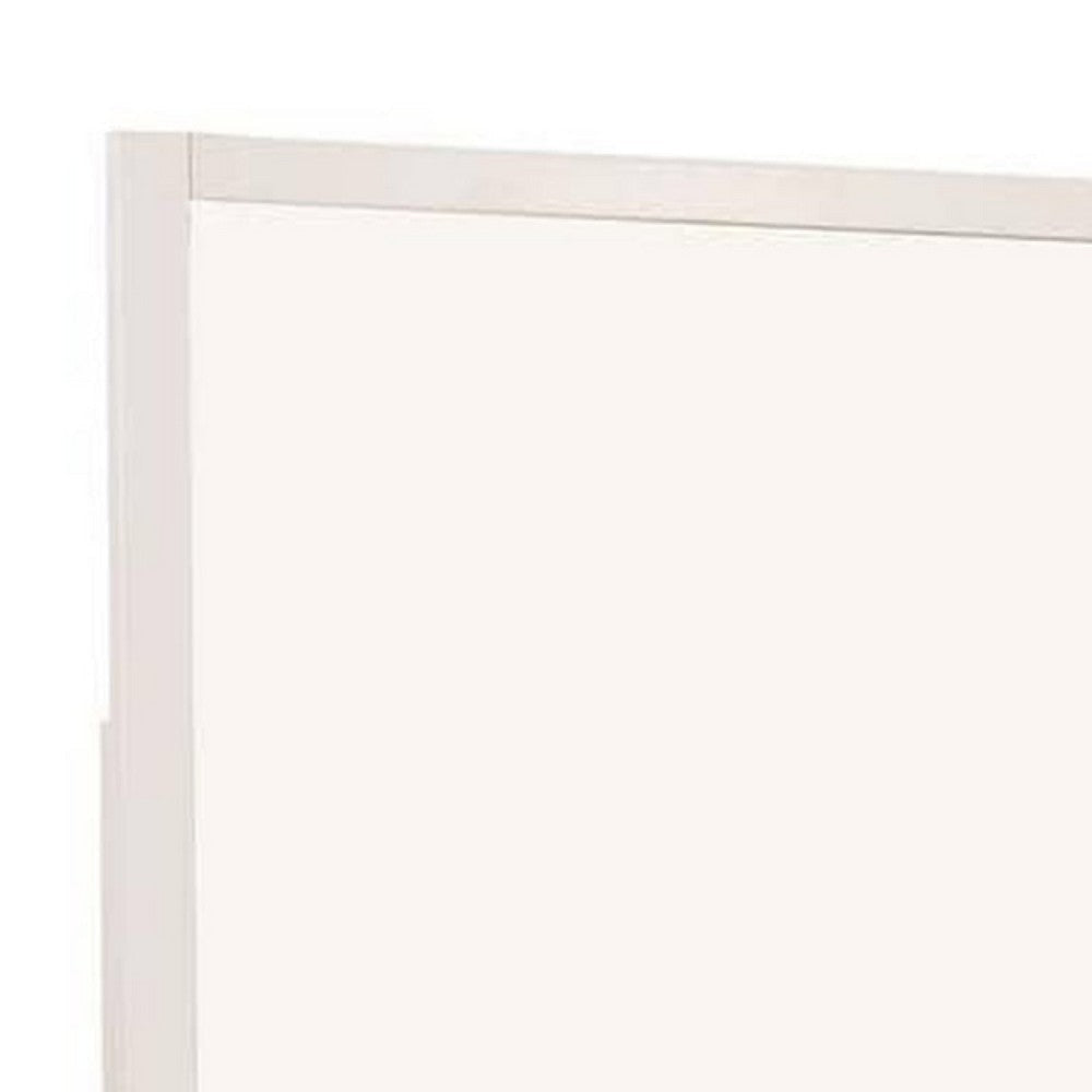 Alta Dresser Mirror | Classic French Design | White Solid Wood | 40’’