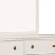 Alta Dresser Mirror | Classic French Design | White Solid Wood | 40’’