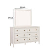 Alta Dresser Mirror | Classic French Design | White Solid Wood | 40’’