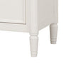 Alta Nightstand | 2 Drawers | USB A-C | Gold | White Solid Wood | 26’’