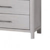 Reham Tall Dresser Chest | 5 Drawers Pewter Handles | White Wash Brown BM333826