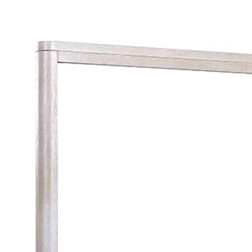 Reham Dresser Mirror | White Wash Brown Solid Wood | Oak Veneer 38x42 BM333828