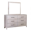 Reham Dresser Mirror | White Wash Brown Solid Wood | Oak Veneer 38x42