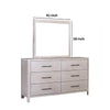 Reham Dresser Mirror | White Wash Brown Solid Wood | Oak Veneer 38x42 BM333828