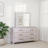 Reham Dresser Mirror | White Wash Brown Solid Wood | Oak Veneer 38x42