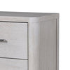 Reham Nightstand | 2 Drawers | USB A-C | White Wash Brown Wood | 27’’ BM333829