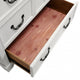 Hamps Tall Dresser Chest | 5 Drawers | White | Dark Brown Solid Wood