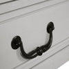 Hamps Tall Dresser Chest | 5 Drawers | White | Dark Brown Solid Wood