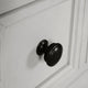 Hamps Tall Dresser Chest | 5 Drawers | White | Dark Brown Solid Wood
