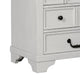 Hamps Nightstand | USB A-C | 3 Drawers | White and Dark Brown | 28’’ BM333833